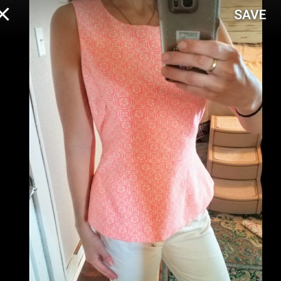 F21 Neon Melon Peplum Tank - Picture 4 of 4